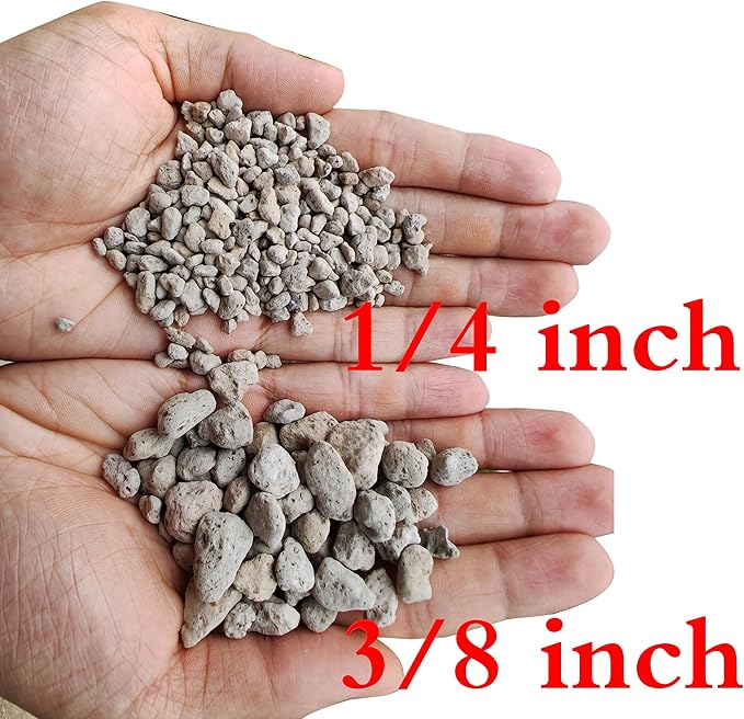 Voulosimi Garden Pumice Rock Horticultural Cactus Bonsai Succulent Soil Additive for Plants, Landscaping, Vase Fillers (1/4 inch, 10 LB)