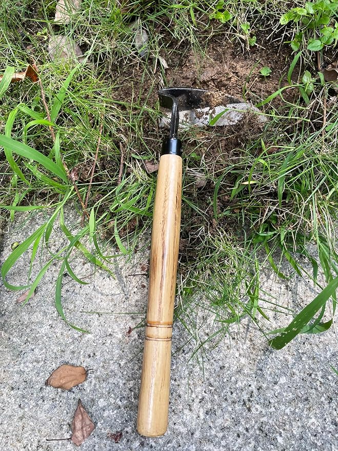 Left Handed Gardening Tools, Garden Hoe, Crack Weeder, Japanese Weeding Sickle, Grass Cutter Hand Tools for Lawn, Yard, Patio, Farming