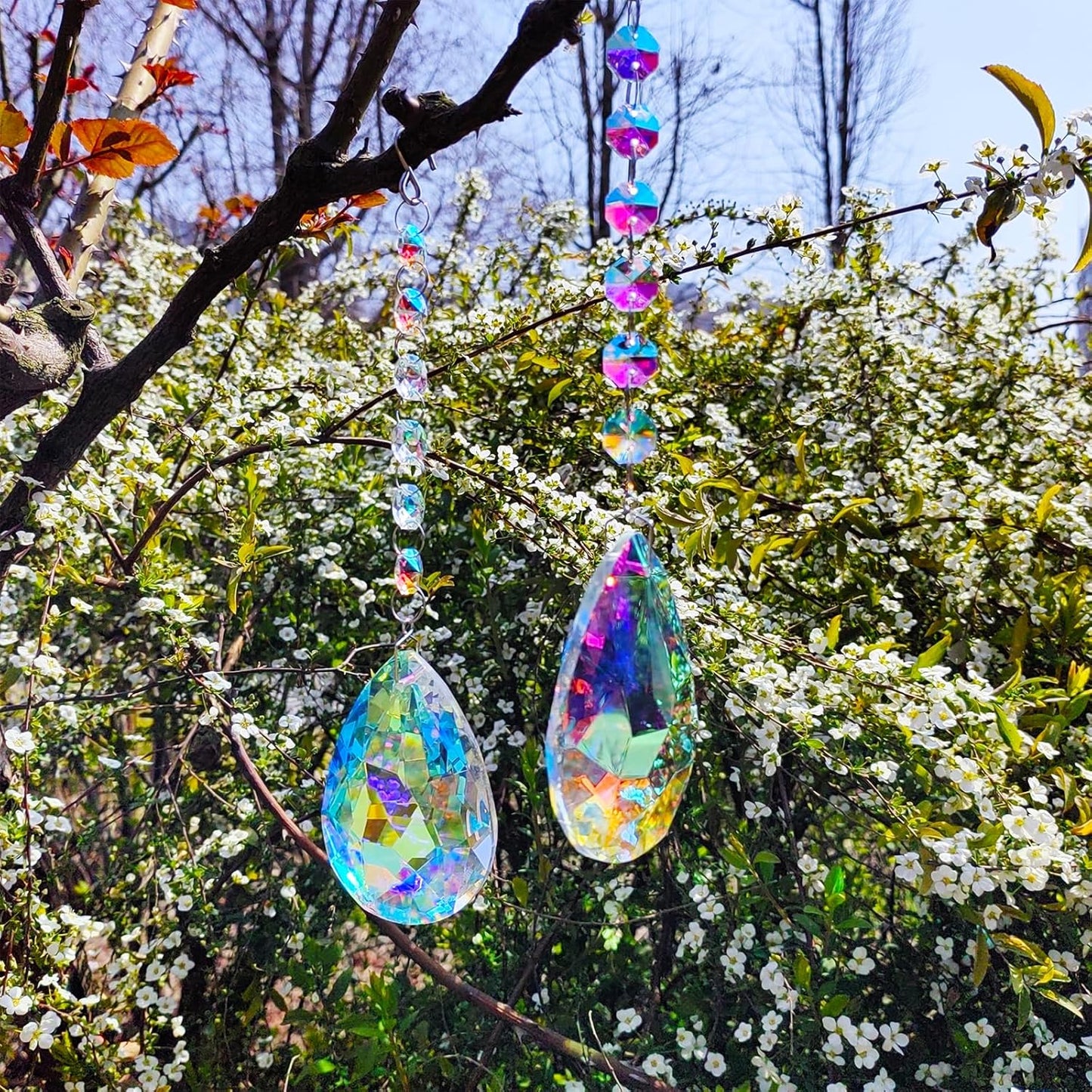 2PCS Colorful Sun Catcher Rainbow Maker F