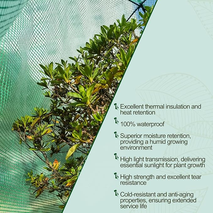 40″*40″*31″ Winter Plant Warm Covers - Raised Bed Cover, Garden Row Accelerator, Warm Tent Freeze Protection Humidity Domes for Germination, Seedling Propagation Protecting Plants from Animals 2 PCS