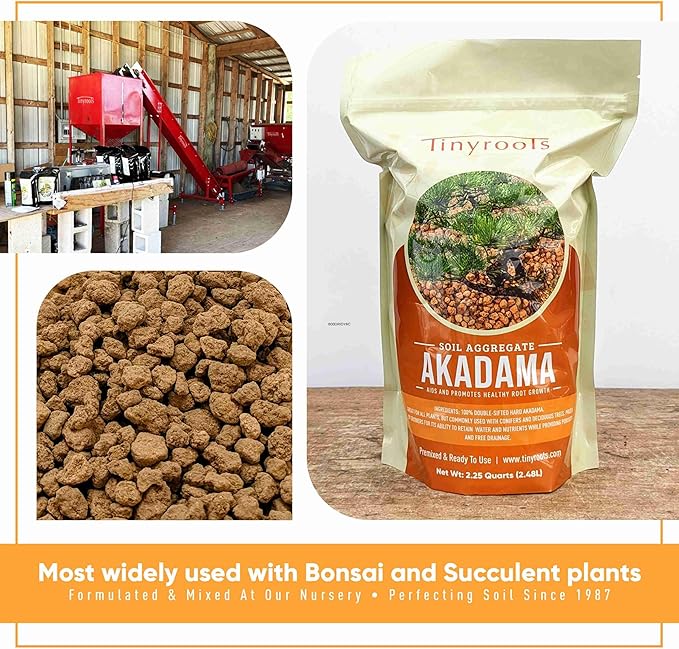 Akadama Bonsai Soil - 7mm Soil Size with Dust and Small Particles Removed