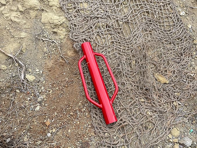 Sandbaggy U & T Post Driver, 30% More Heavier & Sustainable Than Competitors - 15.5 lb Fence Post Driver That Fits up to 2-3/4 inch - 10 Guage Industrial Grade Steel - Red (10)