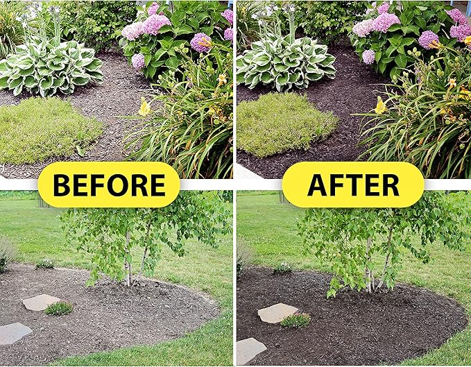 MulchWorx Black Mulch Color Concentrate- Quart - Treats 2,800 Sq. Ft. - Pure Midnight Black Mulch Dye Spray