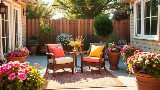 How to Create a Warm & Colorful Backyard Seating Area in 2026