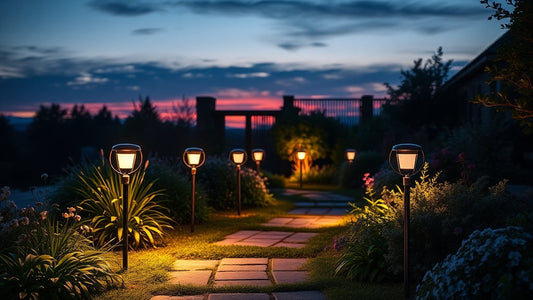 Brighten Your Garden Path with Solar Stake Lights for a Welcoming Walkway