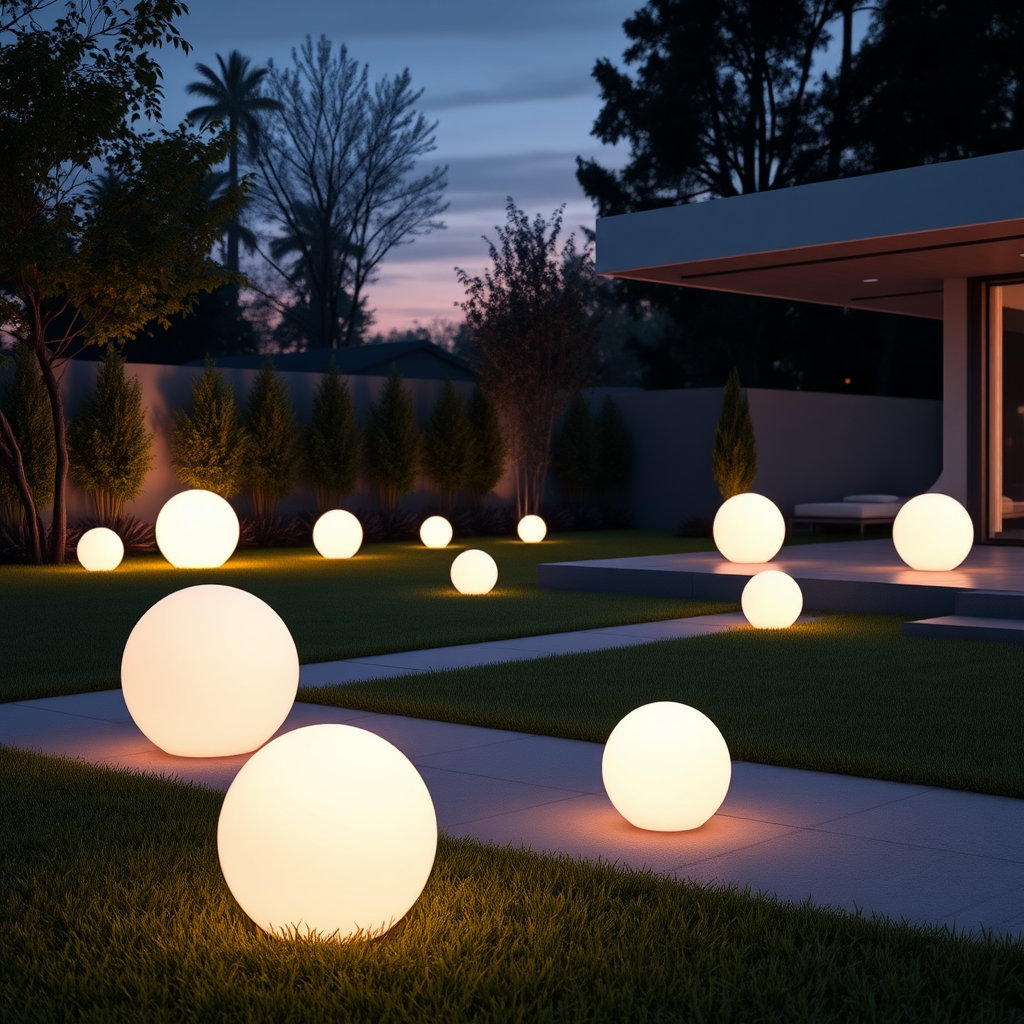 Decorative LED Orbs | Modern Outdoor Lighting by GardenGlow