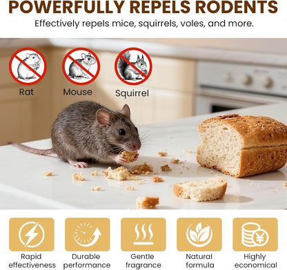 Rodent Repellent Indoor 36 Balls – Natural Peppermint Mouse Repellent, Mice Repellent Deterrent for Indoor & Outdoor Use, Rodent Repellent for Home, Garage, Car & RV