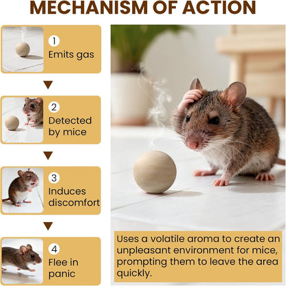 Rodent Repellent Indoor 36 Balls – Natural Peppermint Mouse Repellent, Mice Repellent Deterrent for Indoor & Outdoor Use, Rodent Repellent for Home, Garage, Car & RV