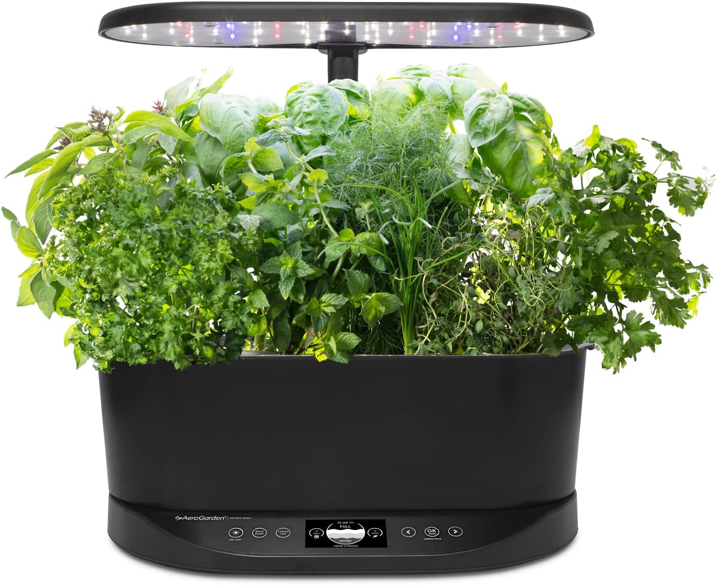 Indoor Hydroponic Garden with LED Grow Light, 9 Pod Smart Herb Garden System with Auto Timer, 30W Full Spectrum Light, Countertop Indoor Plant Growing Kit with Vacation Mode