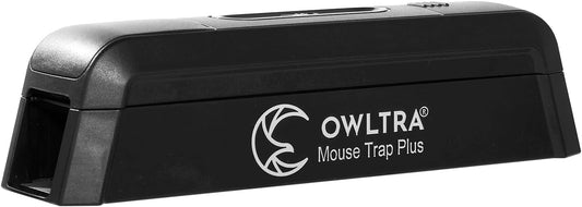 OWLTRA EMZ Plus Electric Mouse Trap – Humane Indoor Rodent Zapper with Dual Entrances, Pet-Safe Infrared Sensors, No-Touch Disposal, Black