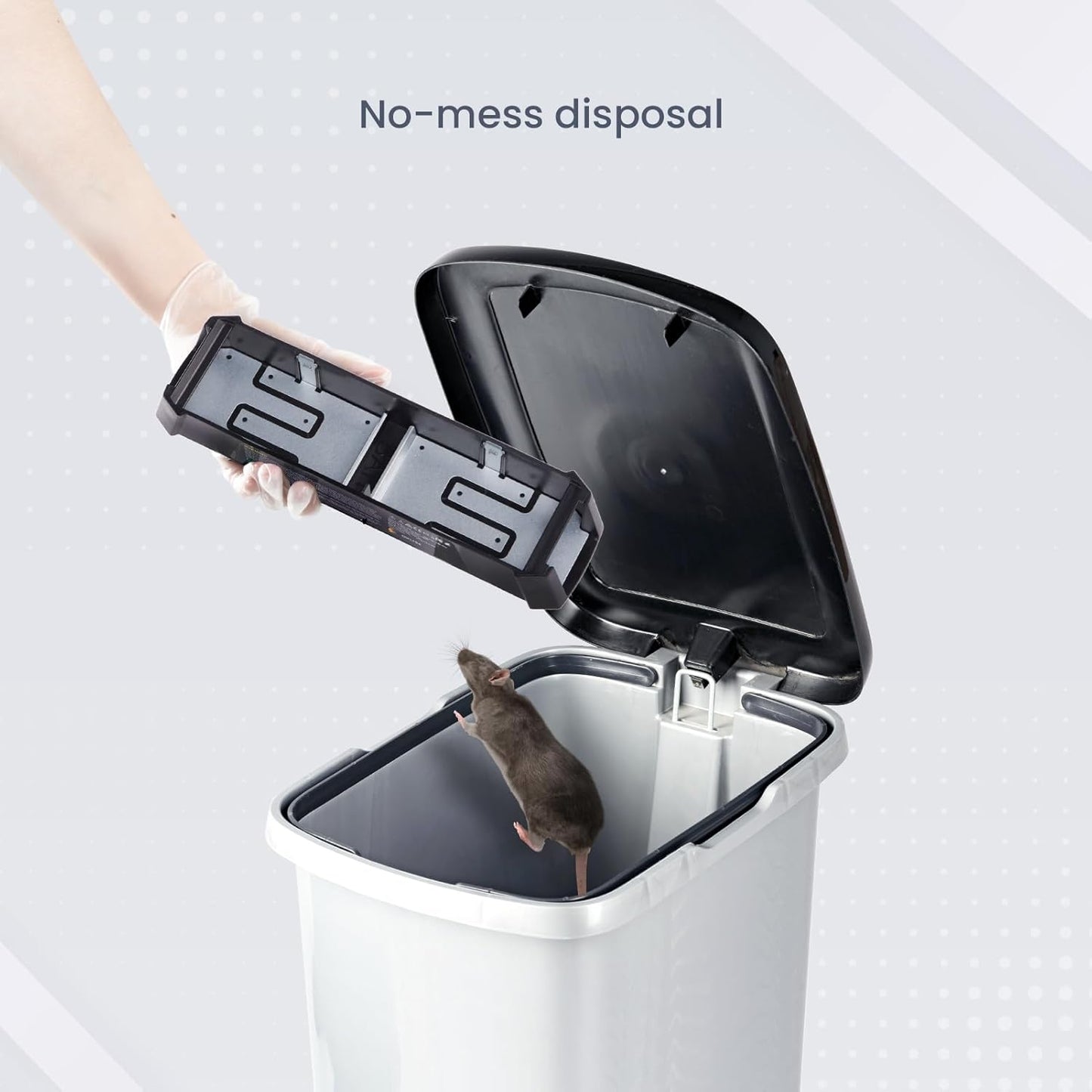 OWLTRA EMZ Plus Electric Mouse Trap – Humane Indoor Rodent Zapper with Dual Entrances, Pet-Safe Infrared Sensors, No-Touch Disposal, Black