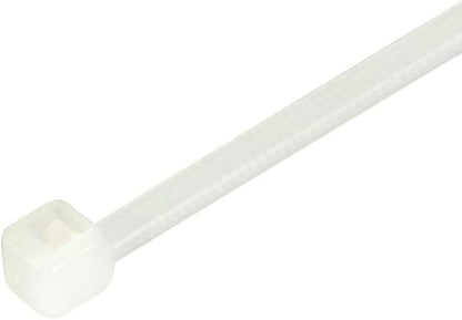 GTSE 14 Inch White/Clear Zip Ties, 100 Pack, 50lb Strength, UV Resistant Long Nylon Cable Ties, Self-Locking 14" Tie Wraps