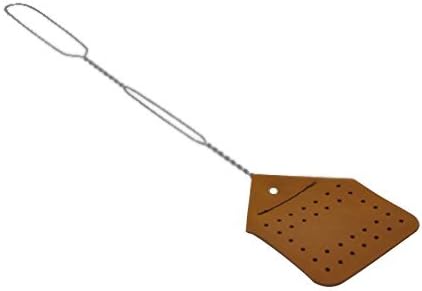 Leather Fly Swatter Set (1 Pack) – 17” Amish-Made Fly Swat w/Real Leather Paddle – Fly Swatters