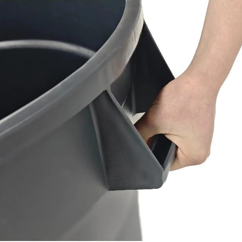 32 Gallon Outdoor Trash Can, Outdoor Trash Can with Lid and Wheels, Commercial Trash Cans Suitable for Restaurants, Kitchens and Courtyards