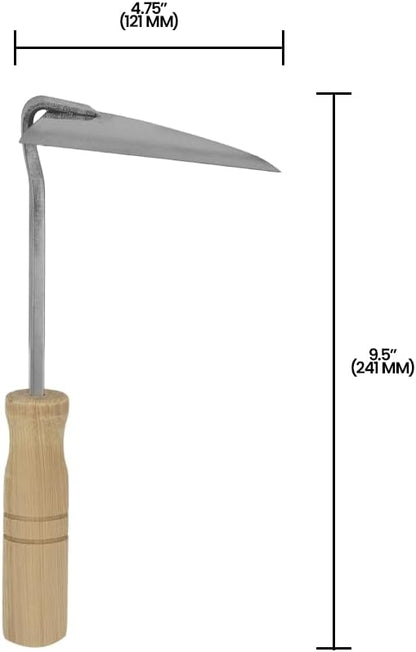 Zenport J6-13S Weeding Hoe, 10-Inch, Beige - 3 Pack