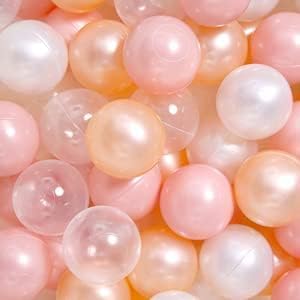TRENDPLAY Plastic Balls for Ball Pits 2.2 Inch, Pack of 50 100 200 500 Hollow Balls, Perfect for