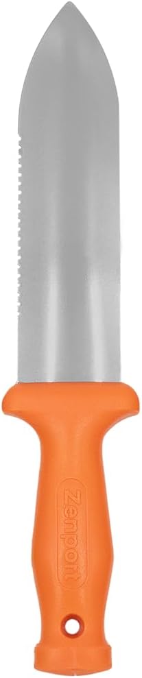 Zenport K245 ZenBori Soil Knife with 6-Inch Stainless Steel Serrated Blade