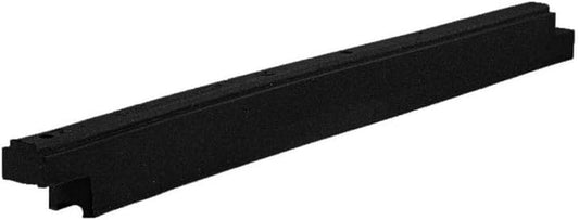 Playsafer Rubber Playground Border Edging Kit, 6' Flexible Heavy Duty Rubber Interlocking Playground Timber, No Dig Easy to Install (Black, 1 Pack)