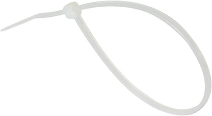 GTSE 14 Inch White/Clear Zip Ties, 100 Pack, 40lb Strength, UV Resistant Long Nylon Long Cable Ties, Self-Locking 14" Tie Wraps