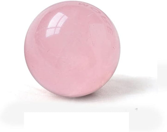 4-5CM/1.58-1.97inch Natural Pink Crystal Ball Labradorite Sphere Moonstone Stone Crafts Polished Decorative Sphere Reiking Healing Crystals Ball Stone Fengshui Home Decoration (40-50mm, Pink Crystal)