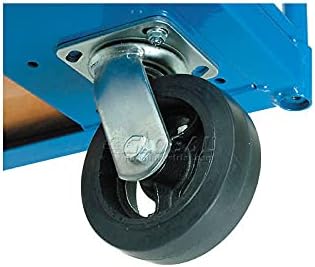Global Industrial Wood Deck Platform Truck w/Removable Handles, 2400 Lb. Capacity, 6" Mold-On Rubber Wheels