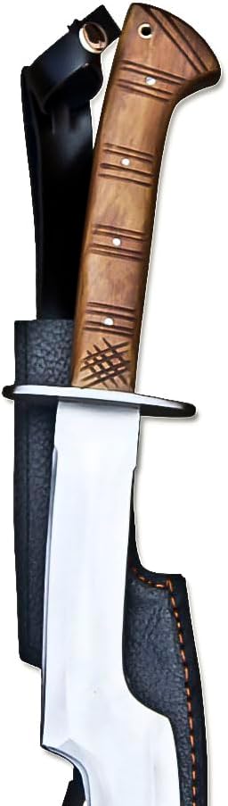 Custom Handmade Stainless Steel Khopesh Sword - Ancient Egyptian Sword with Pure Black Leather Sheath, Best Gift | Collector Choice