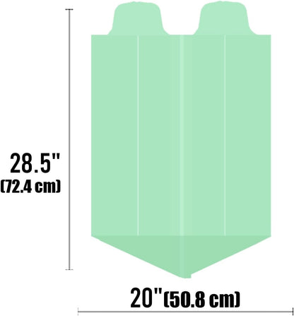 4-6 Gallon Flap Tie Compostable Trash Bags, 76 Count, Kitchen Compost Bags, Sturdy Biodegradable Garbage for Food Scrap Waste, ASTM D6400, US BPI Certified