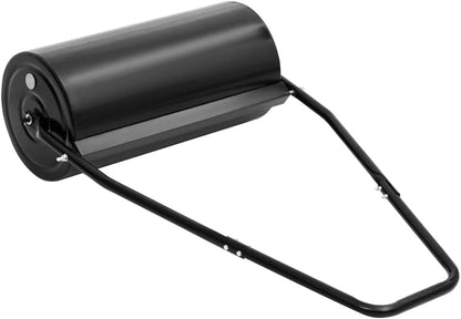 Garden Lawn Roller with Handle for Lawn Garden Yard, Grass Aerator, Yard Roller Black 11.1 gal Iron and Steel