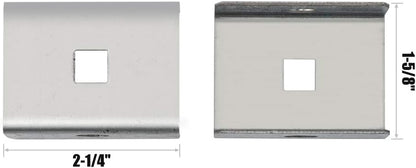 HOME MASTER HARDWARE Box Rail Hanger Kit 2 Set,Exterior Barn Door Hardware Kit,Each Rated Safe Working Load 225 lbs,Zinc Plated