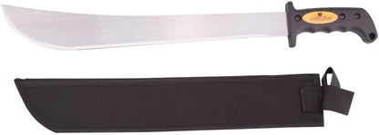 Edward Tools 18” Machete with Sheath - High Carbon Steel Blade Machete for Yard Work, Cutting Trees and Brush, Camping, Gardening - Heavy Duty Nylon Sheath with Belt Loop - Ergonomic Rubber Handle