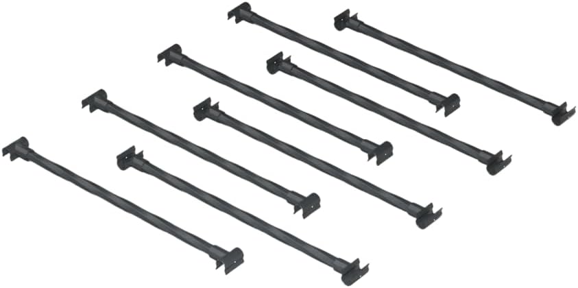 Garden Arch connectors 8pcs - Length: 15.5 inches, Suitable for Connect with a Garden Arch to Form a Garden Promenade (Black Combined Connection Accessories)