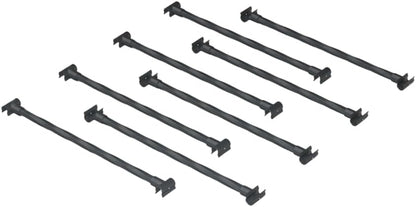 Garden Arch connectors 8pcs - Length: 15.5 inches, Suitable for Connect with a Garden Arch to Form a Garden Promenade (Black Combined Connection Accessories)