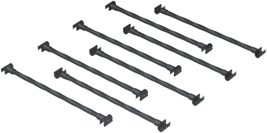 Garden Arch connectors 8pcs - Length: 15.5 inches, Suitable for Connect with a Garden Arch to Form a Garden Promenade (Black Combined Connection Accessories)