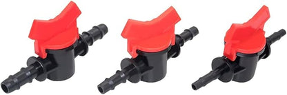 JoyTube 5/8" Drip Irrigation Switch Valve, Barbed Ball Valve for Garden Drip Irrigation Aquarium(3 Pcs)