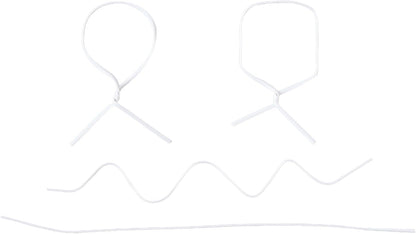 1000 pcs 10 inch White Cable Twist Ties Plastic Twist Ties with Rugged Metal Innercores Reusable Fastening Cable Cord Wire Ties