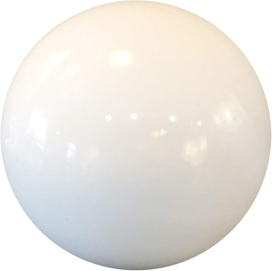 15cm/6inch Diameter Gazing Globe Mirror Ball,White Stainless Steel Polished Reflective Smooth Garden Sphere,Colorful and Shiny Addition to Any Garden or Home