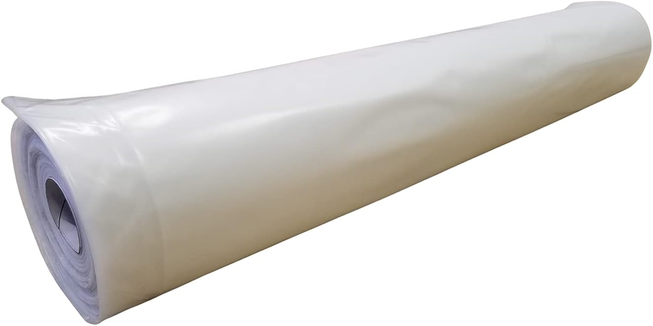Farm Plastic Supply - Clear Greenhouse Plastic Sheeting - Ultra Durable - 8 mil - (13' x 10') - 4 Year UV Resistant Polyethylene Greenhouse Film for Gardening, Farming, Agriculture