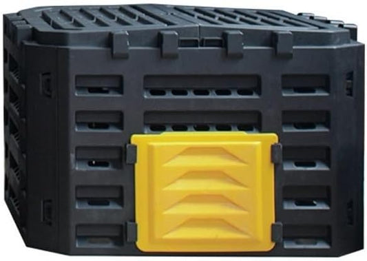 Large Fertilizer Fermentation Box, Plastic Compost Bin, Lightweight Outdoor Composting Box Suitable for Garden, Courtyard and Kitchen(Yellow,Small)