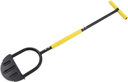 Manual Lawn Edger with Steel Blade T-Handle & Wide Pedal - Garden Path Edging & Trimming Tool for Sidewalks with Comfort Sponge Cover