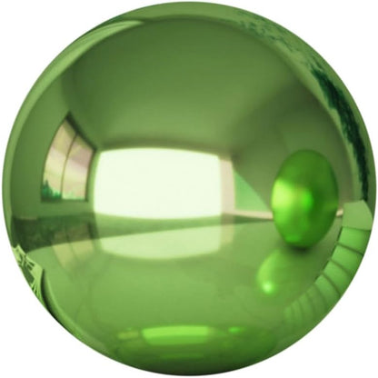 VANZACK Stainless Steel Gazing Ball Gazing Globe Mirror Ball Mirror Polished Hollow Ball Reflective Garden Sphere Polished Ornament Sphere for Garden Home Ornament Green