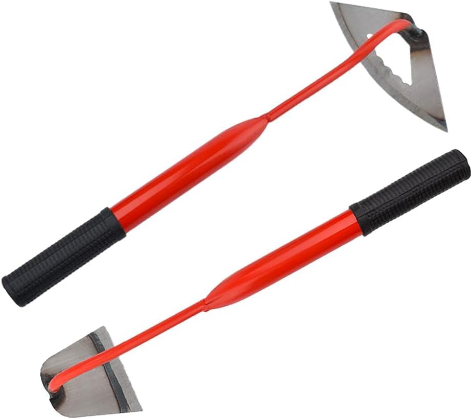 TOPINCN Garden Hoes Gardening Tool Hand Steel Hoe Garden Planting Hoe Portable Steel Gardening Hoe and Loosening Soil Tool Gardening Tool (2)