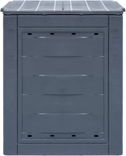 Compost Bin | Garden Composter Bin | Outdoor Composting Box for Backyard Yard Patio Outside | Gray Plastic 23.6" x 23.6" x 28.7" 68.7 Gallon by GeoHome