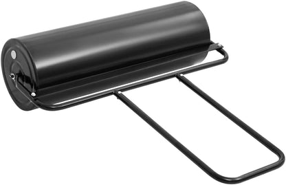 Garden Lawn Roller with Handle for Lawn Garden Yard, Grass Aerator, Yard Roller Black 16.6 gal Iron and Steel