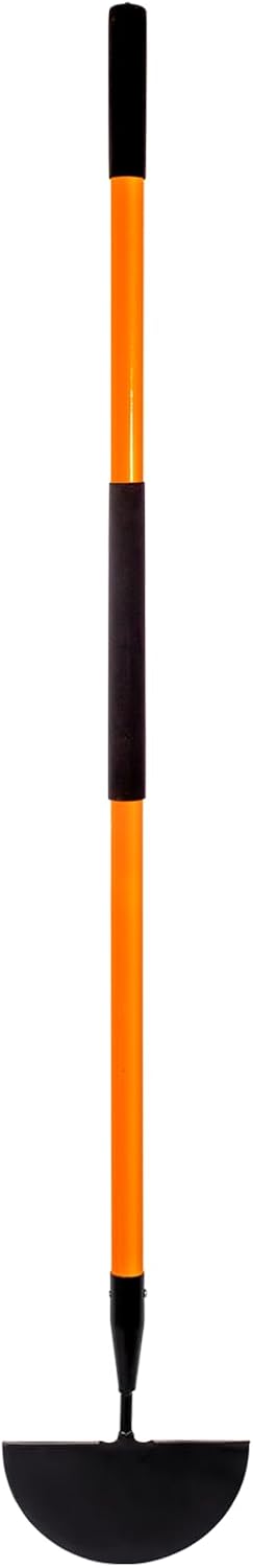 VNIMTI Lawn Edger Tool, Manual Lawn Edger with Fiberglass Handle, Half Moon Garden Edger for Landscaping, 56 Inches