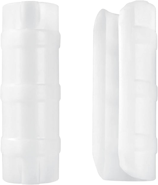 50 PCS 1 inch Greenhouse Clamps Clips White ABS Snap Clamp Tube Clip Garden Buildings Tube Clip for Greenhouse Film, Sunshade Nets, Frame Shelters (Inner dia: 1 in & Outer dia: 1.26 in)