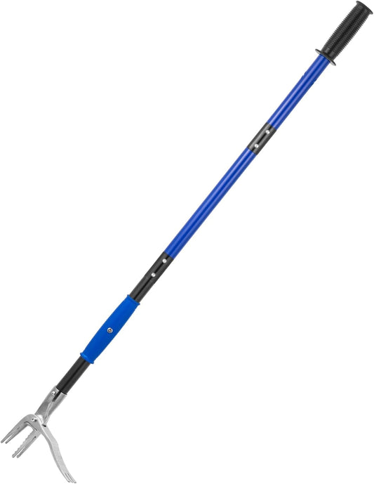 Stainless Steel Claw Stand Up Weed Puller Tool, Gardening Hand Weeding Tool with 51" Long Ergonomic Handle with Easy-Eject Mechanism