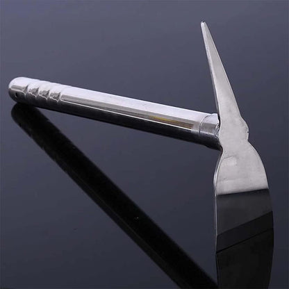 15 inch Stainless Steel Garden Hoe Pick Multipurpose Hand Tool Digging Weeding Turning Soil Mining Tools