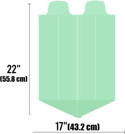 3 Gallon Flap Tie Compostable Trash Bags, 300 Count Small Compost Bags, Biodegradable Kitchen Garbage Bags, Food Scrap Waste Bags for Countertop Bin, ASTM D6400, US BPI Certified
