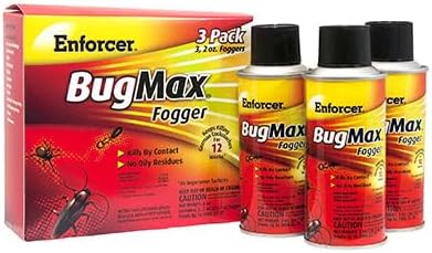 Enforcer BugMax Fogger - 2 oz (Case of 36) - EBMFOG2 - Keeps Killing German Cockroaches for 12 Weeks on Impervious Surfaces