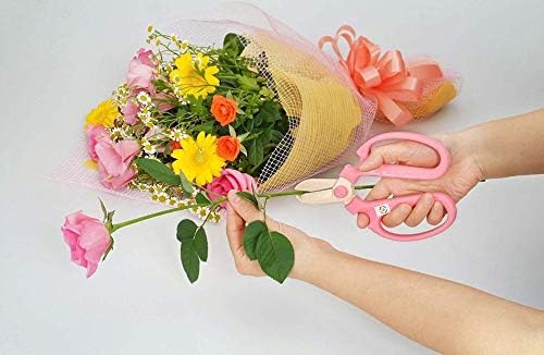 Japanese Florist Scissors – Professional Ultra Sharp Flower Shears Made in JAPAN for Ikebana Floral Design & Gardening SAKAGEN HAND CREATION F-170 (Violet)